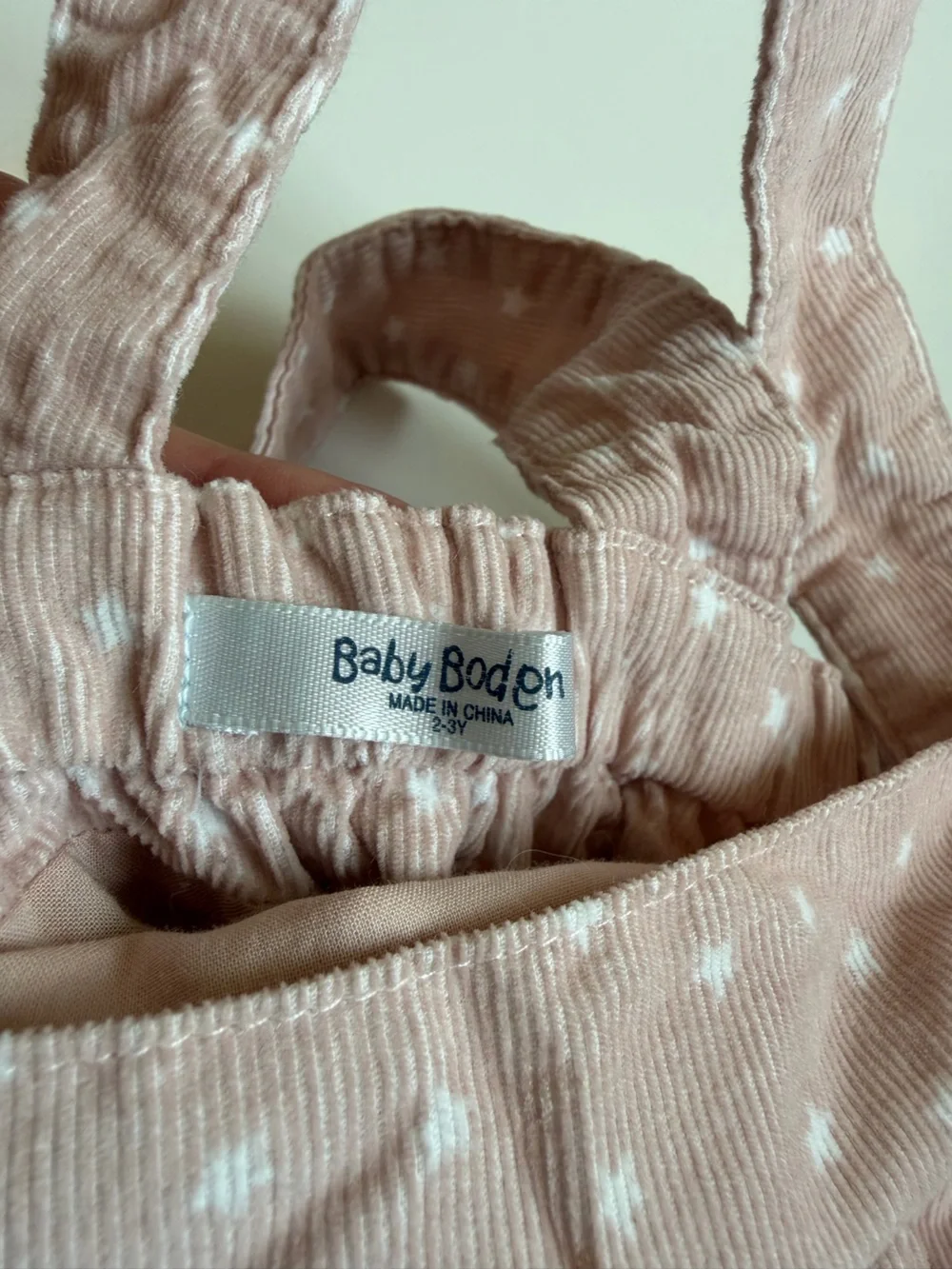Baby Boden Robin Appliqué Jumper Dress